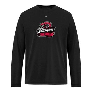 junior long sleeve logo shirt black