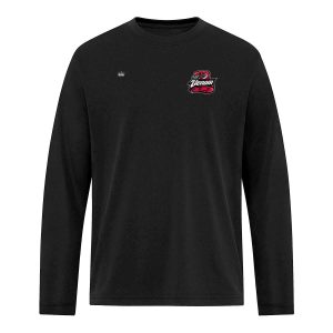 junior long sleeve logo shirt black