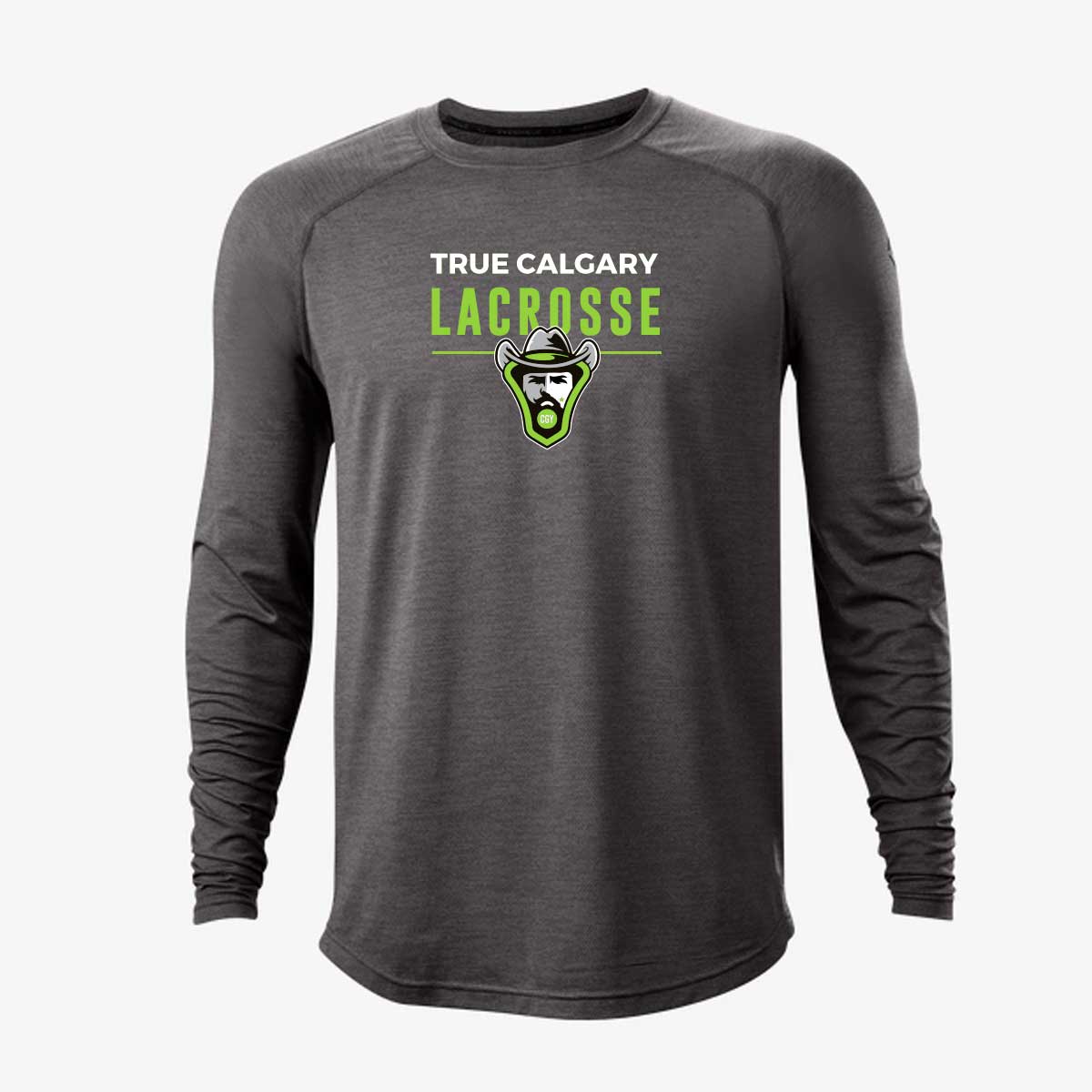 True-Calgary_TrainLS_Chr Long Sleeve Training Tee - Charcoal