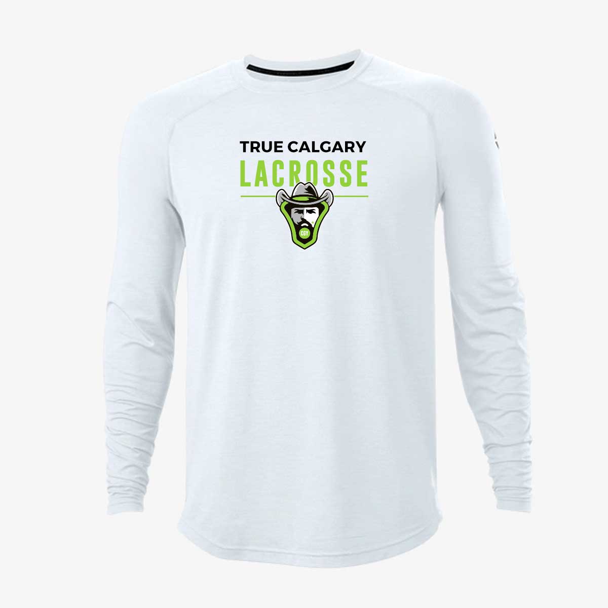 True-Calgary_TrainLS_White Long Sleeve Training Tee - White