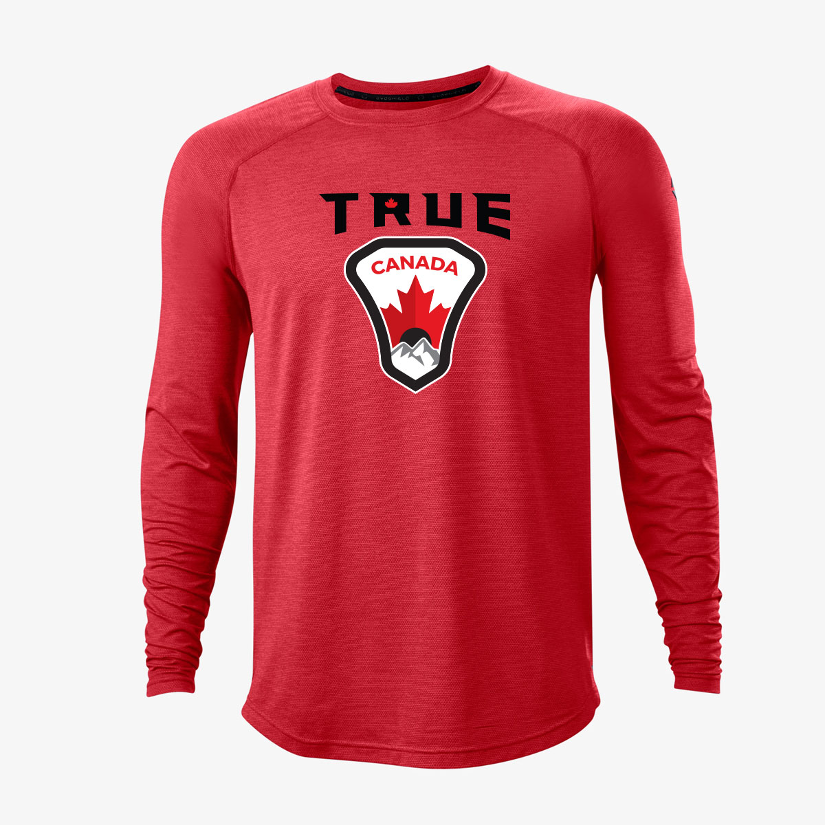True-Canada_TrainLS_Red Long Sleeve Training Tee - Red