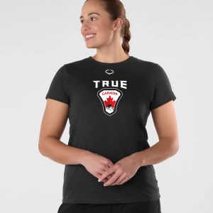 Womens Short Sleeve Warmup Tee - Black