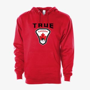 Cotton Blend Team Hoodie - Red